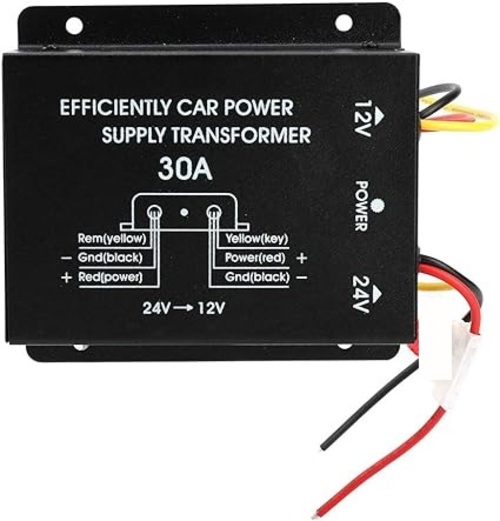 Inversor De Voltaje 24vol A 12 Volt 30 Amperios