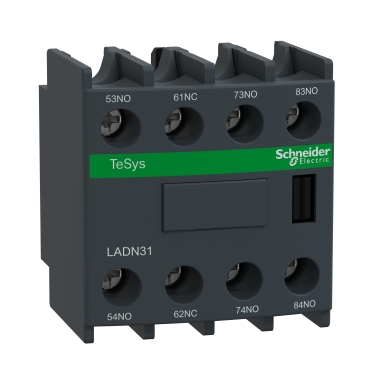Bloque LADN31 Contacto auxiliar 10A frontal - 3NA1NC Schneider Electric