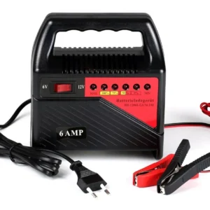 Cargador De Bateria Portatil 6-12 Vdc - 6amp