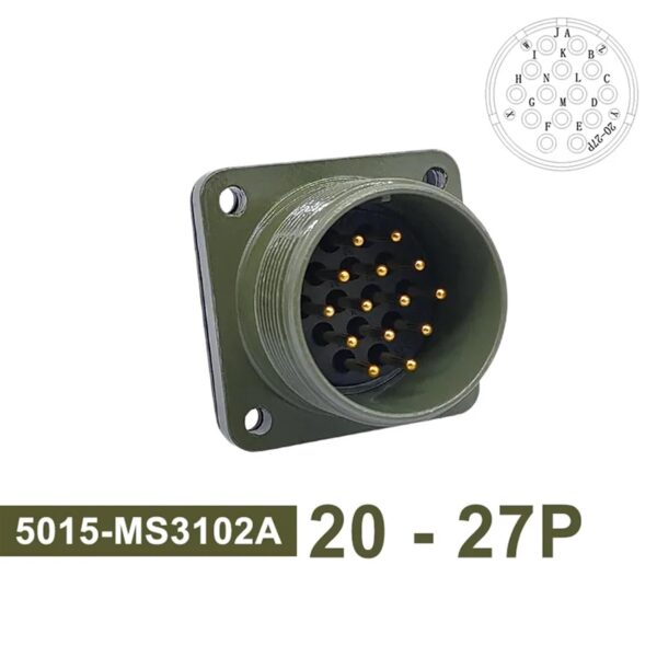 conector circular 14 Pines enchufe Macho y Hembra serie Militar 5015 STD MIL-C - Imagen 3
