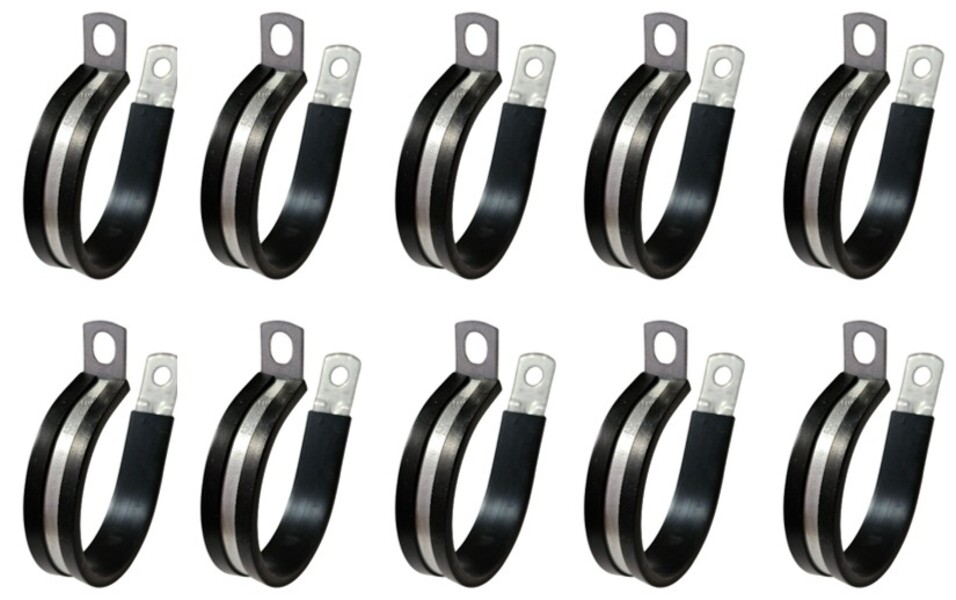 Abrazaderas Con Goma 50.8mm Pack 10 Para Tubos Y Fijación 2 pulgadas