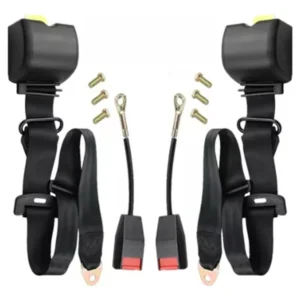 Cinturon Seguridad Universal 3 Puntas Retractil 2 Pack