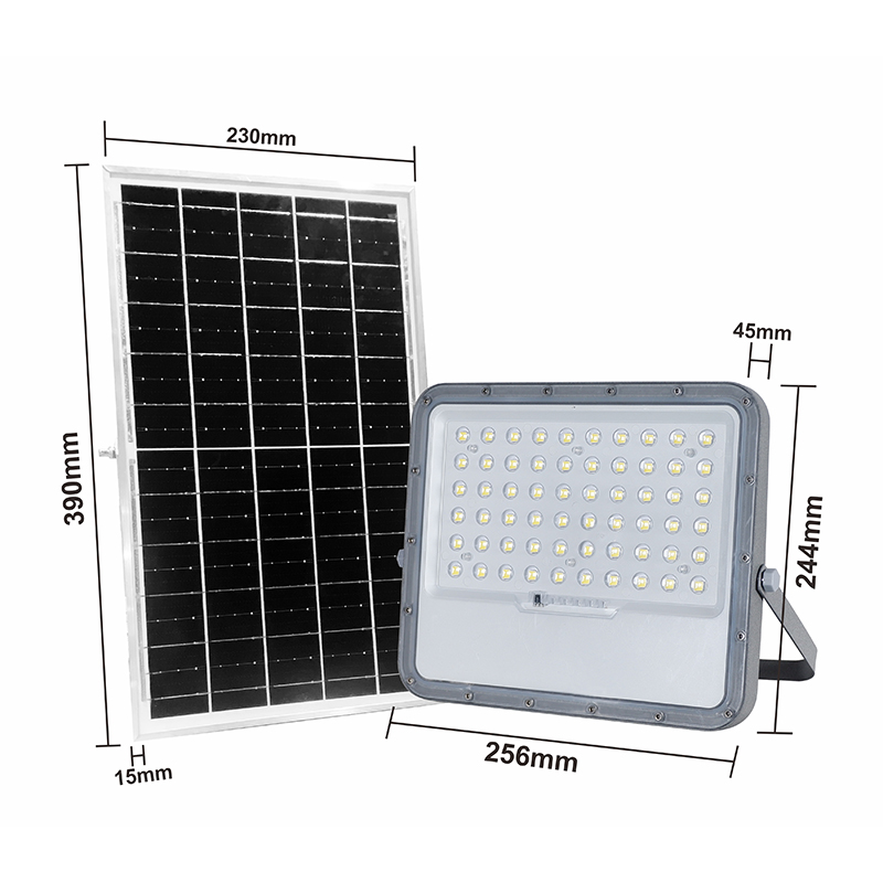 PROYECTOR LED SOLAR 1400LM 6500K RECARGABLE + CONTROL IP65 - Imagen 2