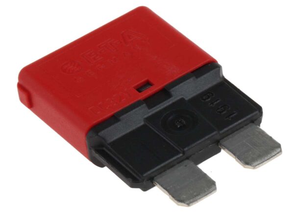 Fusible Disyuntor térmico / Disyuntor magnetotérmico ETA 1610 de 1 polo, 24V dc, 10A - Imagen 2