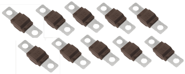 Fusible MIDI Para Protección De Batería 70a 32v Pack 10und