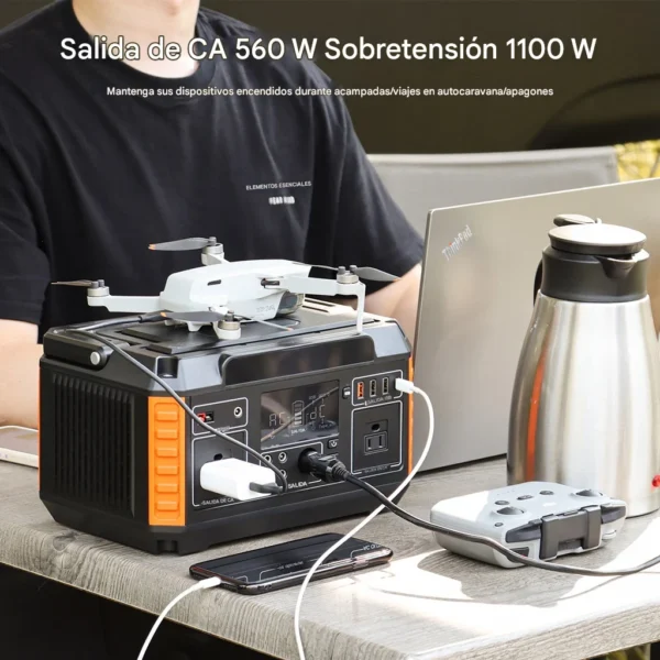 Generador Portátil Solar /eléctrico 600w Estación De Energía - Imagen 3