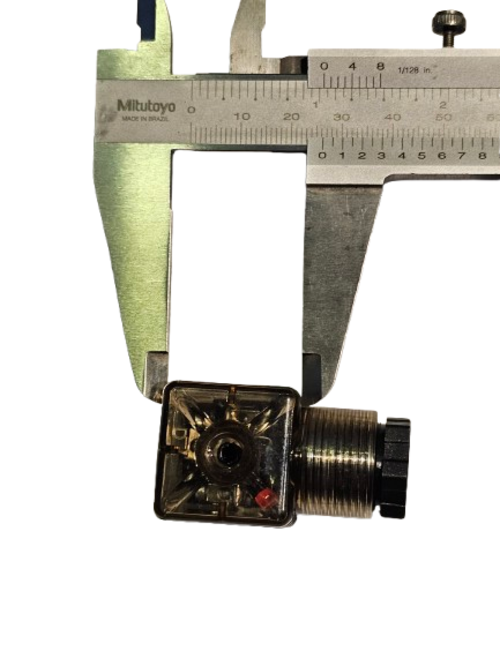 Conector Cuadrado Enchufe Solenoide Din 24vdc 26x26mm - Imagen 5