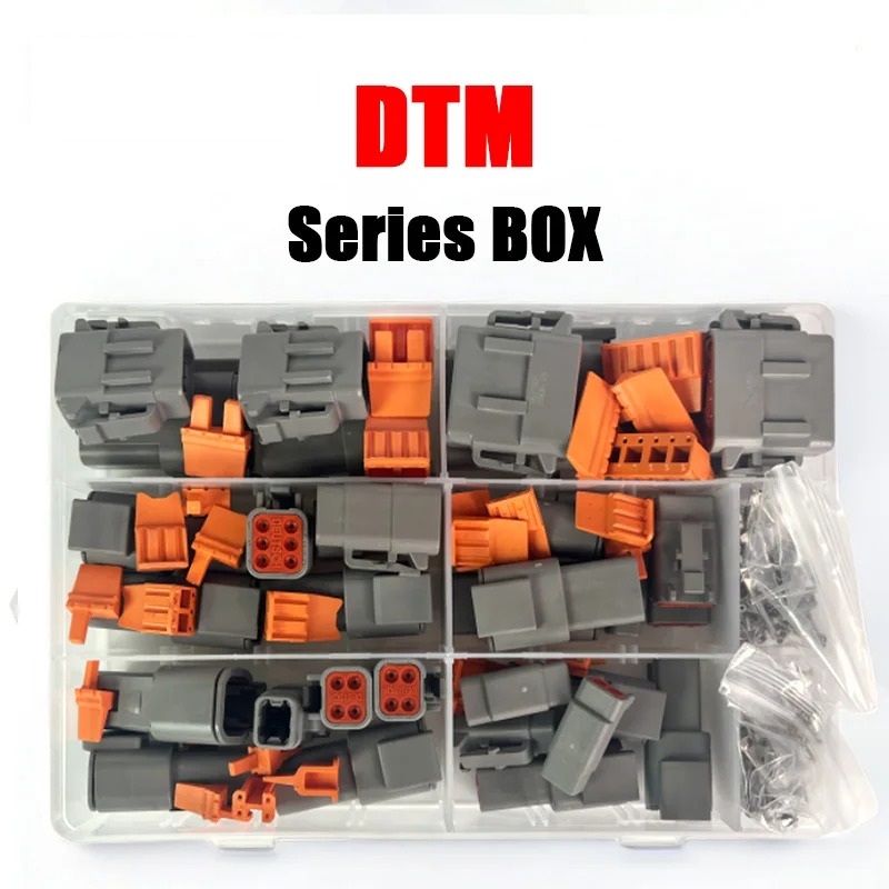 Kit caja de 85 pzas Enchufes Serie Dtm Conector Deutsch 2, 3, 4, 6, 8, 12