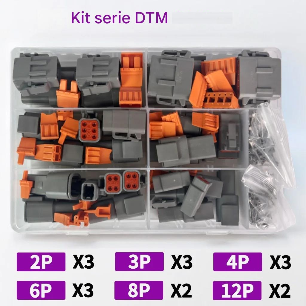 Kit caja de 85 pzas Enchufes Serie Dtm Conector Deutsch 2, 3, 4, 6, 8, 12 - Imagen 2