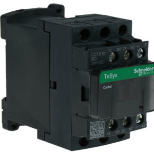 Contactor LC1D12BD Schneider Electric  3 polos, 3 NA, 25 A, bobina 24 Vdc, 5,5 kW