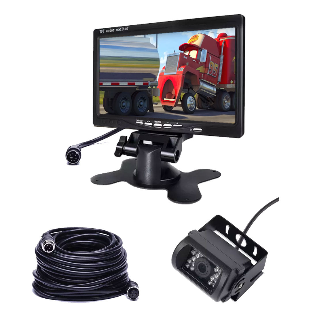 Kit camara de Retroceso Monitor 7 PLG Auto, Camión, Bus 12-24vdc
