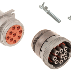 KIT Conector circular Deutsch Hembra y Macho serie HD10 de 9 vías IP67