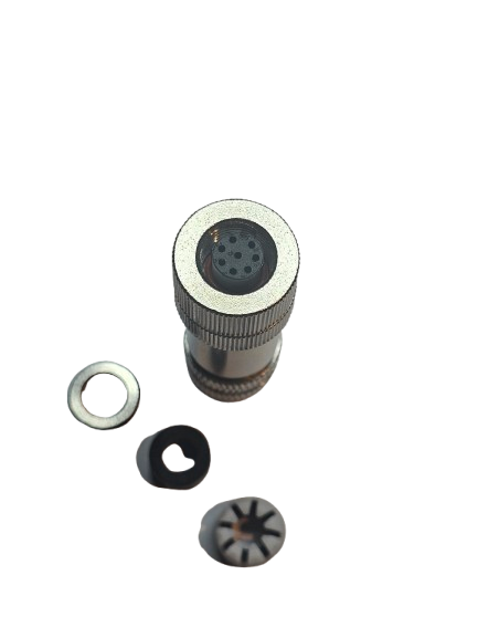 Conector de señal M12 Circular Hembra Recto 8 Pines Ip67 - Imagen 2