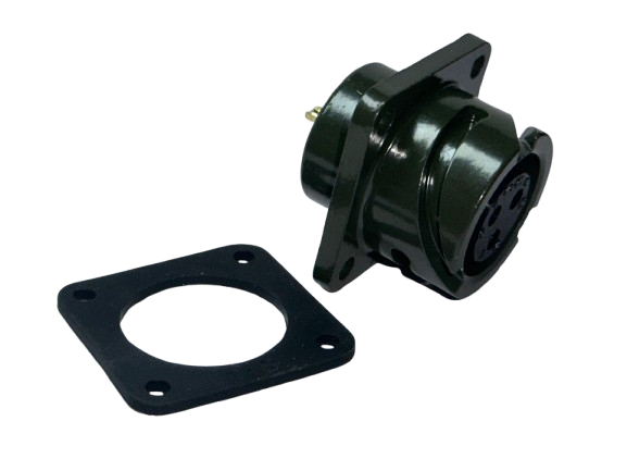 Conector Circular 3 pines Militar Serie Aviacion VG95234 14S-7P + VG95234 14S-7S - Imagen 4