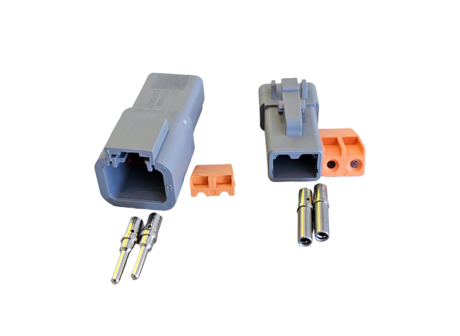 Conector Deutsch Serie DTP Macho/hembra DTP04-2P/DTP06-2S (2 Vias)