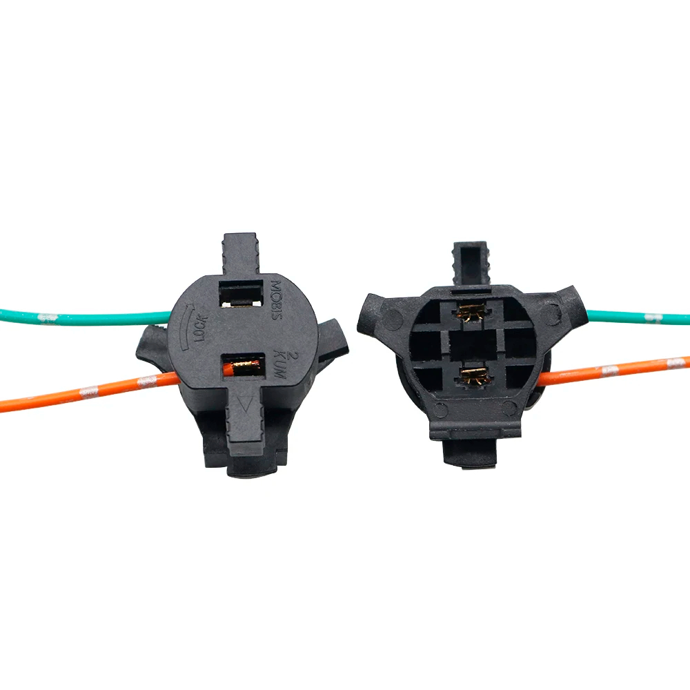 X2 Conector H7 Soporte Ampolleta Kia Hyundai Tucson Santa Fe Sonata Outlander - Imagen 3