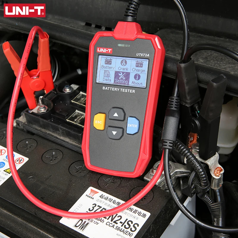 UNI-T UT673A probador de batería de Auto medidor de carga 12V 24V - Imagen 3