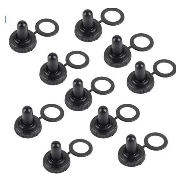 Pack 10 Fundas De Goma Para Interruptor De Palanca 12mm