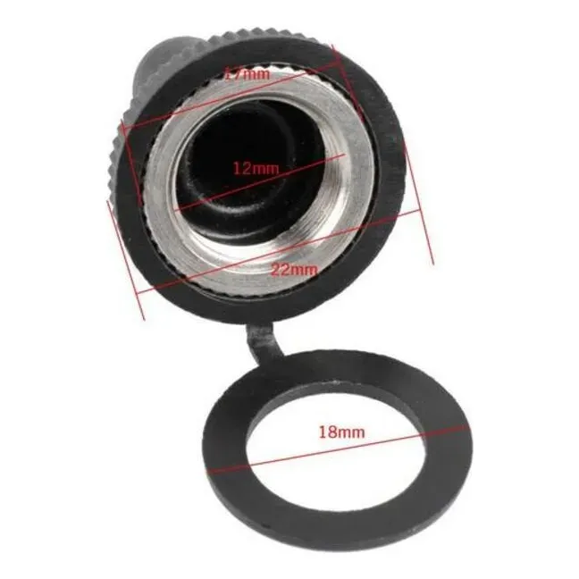 Pack 10 Fundas De Goma Para Interruptor De Palanca 12mm - Imagen 2
