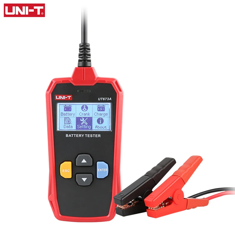 UNI-T UT673A probador de batería de Auto medidor de carga 12V 24V