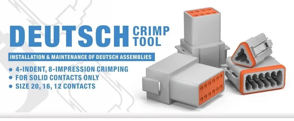 Herramienta De Prensado para Conector Deutsch serie DTP DTM Crimpeadora - Imagen 8