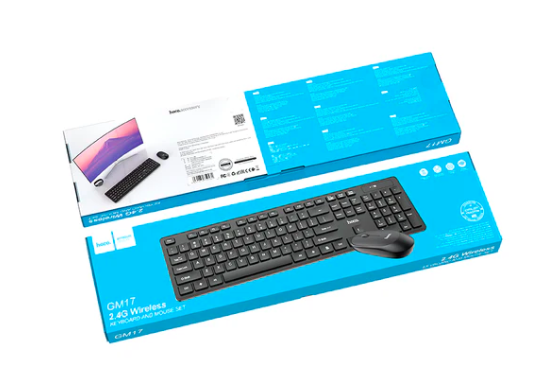 Set Teclado y Mouse Inalámbrico HOCO GM17 Negro - Imagen 2