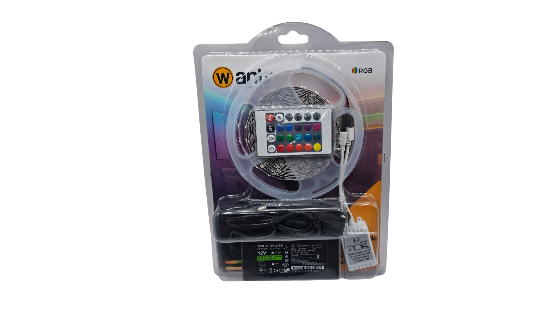 CINTA TIRA LED RGB CON CONTROL 5Mts 60LEDS