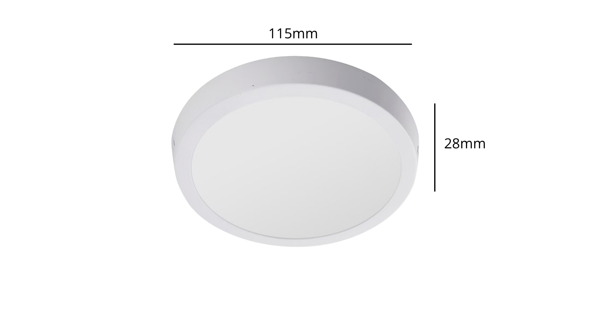 Plafón Led Redondo Sobrepuesto Blanco 6w SEC - Imagen 2