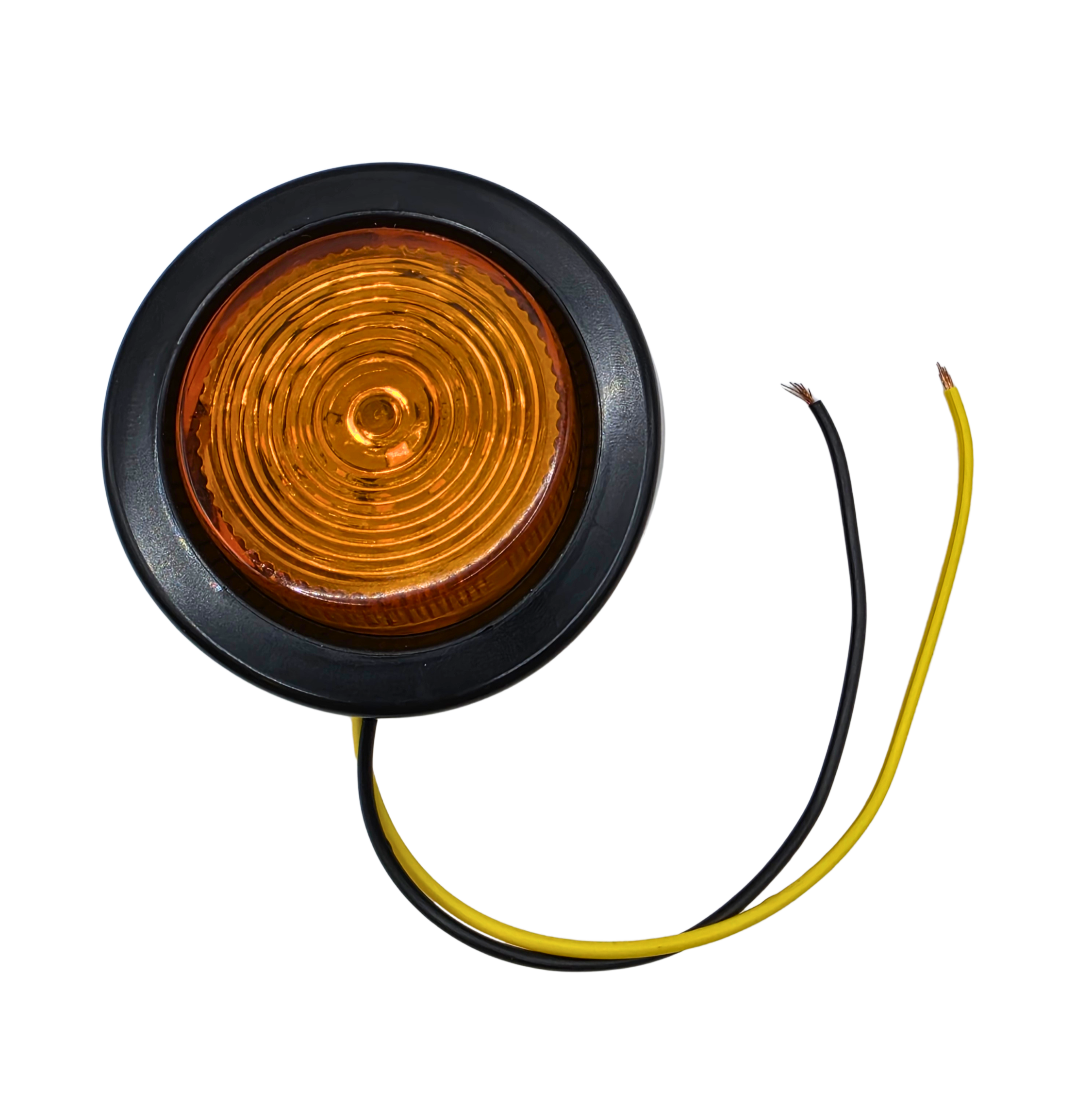 Farol Lateral luz trocha 2 pulgadas Redondo 9 LED Ámbar