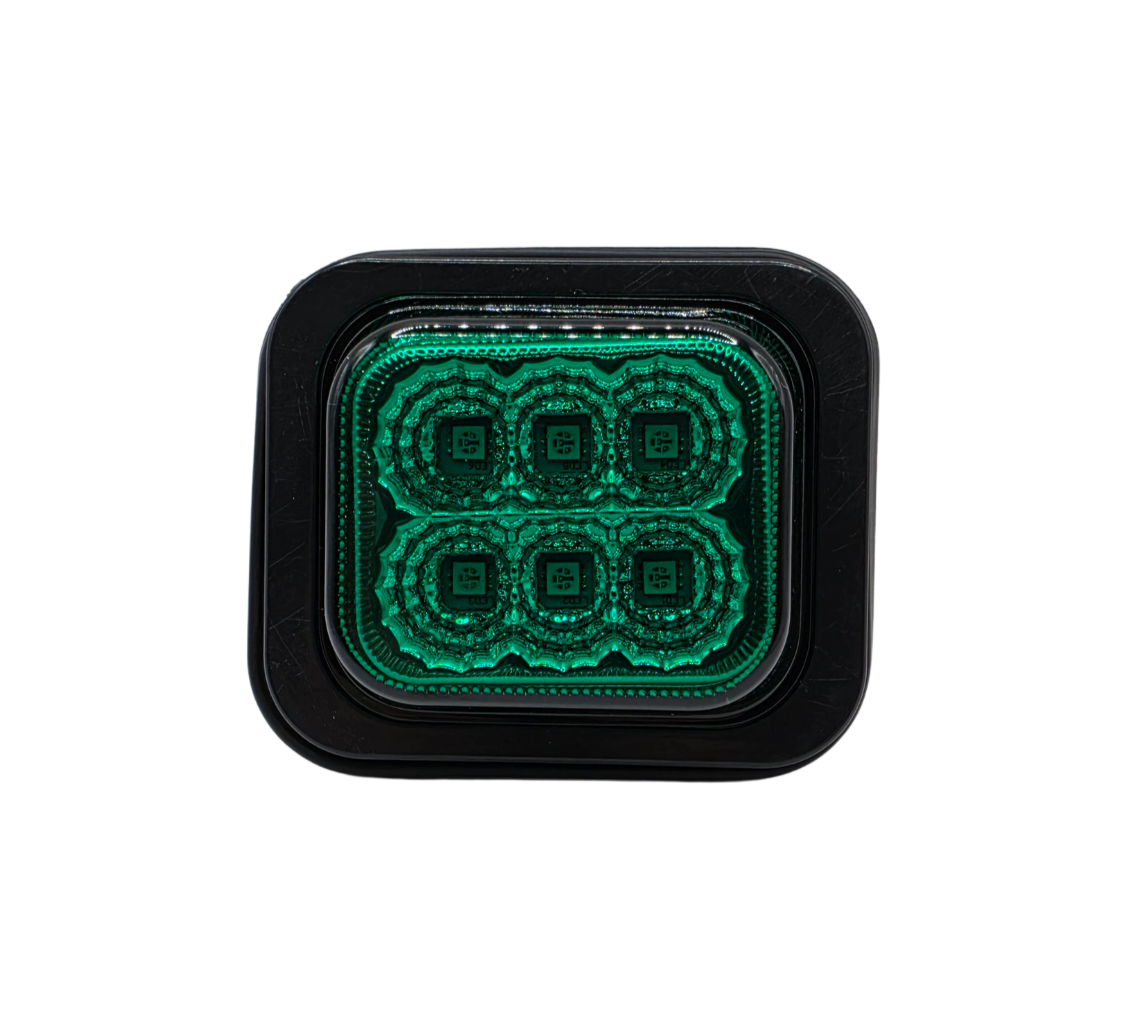Farol Lateral 6 LED Rectangular Verde Bivolt (12V/24V) - Imagen 2