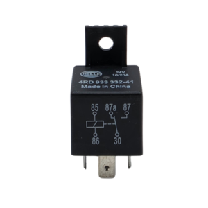 Relé Hella 24V 10A/20A - 5 Pines Inversor con Soporte
