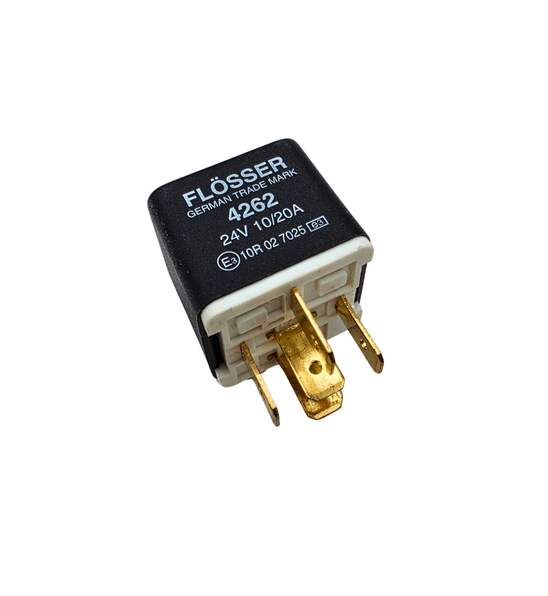 Relé Flosser 24V 10A/20A - 5 Pines con Contacto 87a