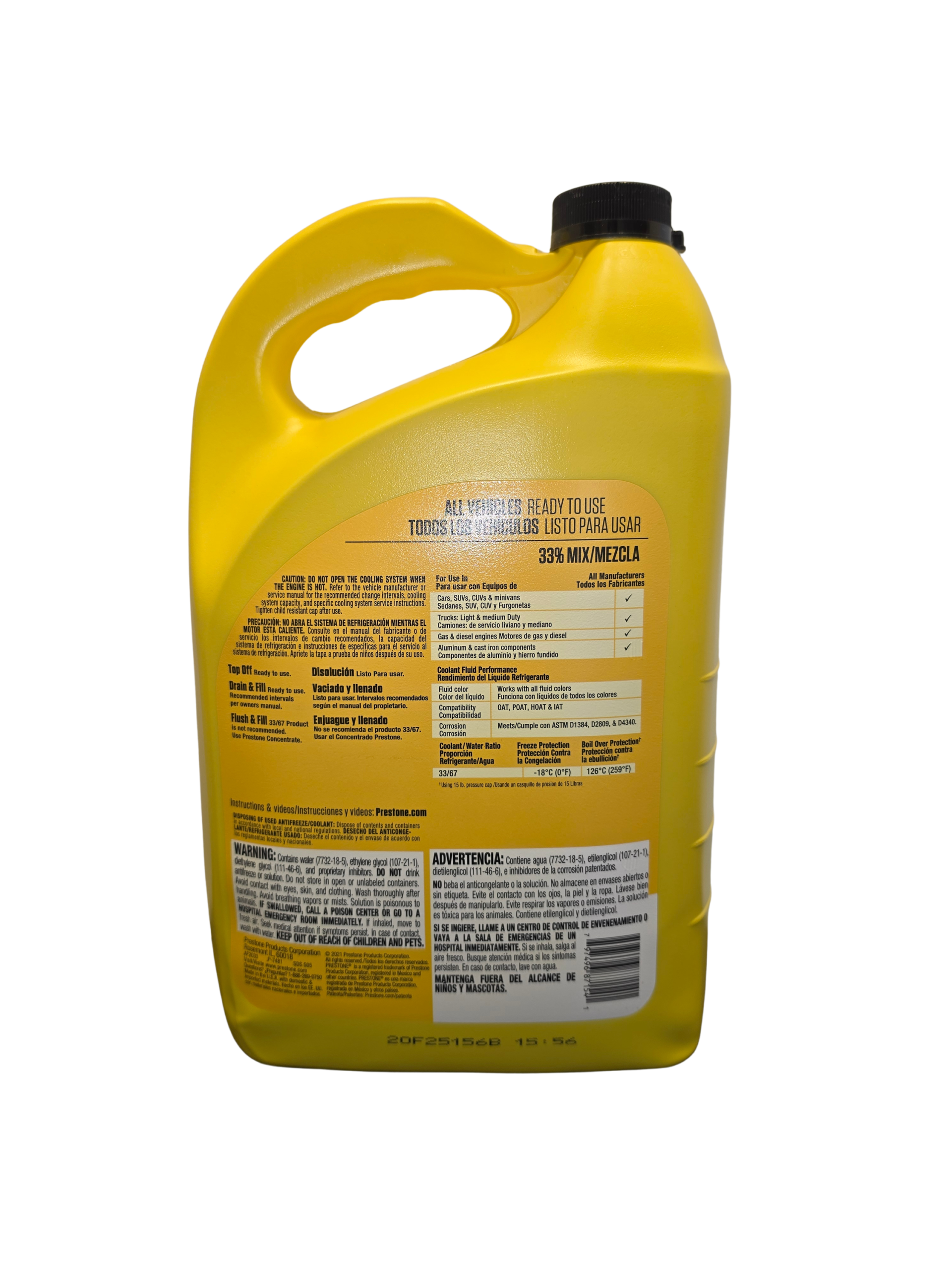Anticongelante Coolant Prestone 33% Mezcla Precisa - Imagen 2