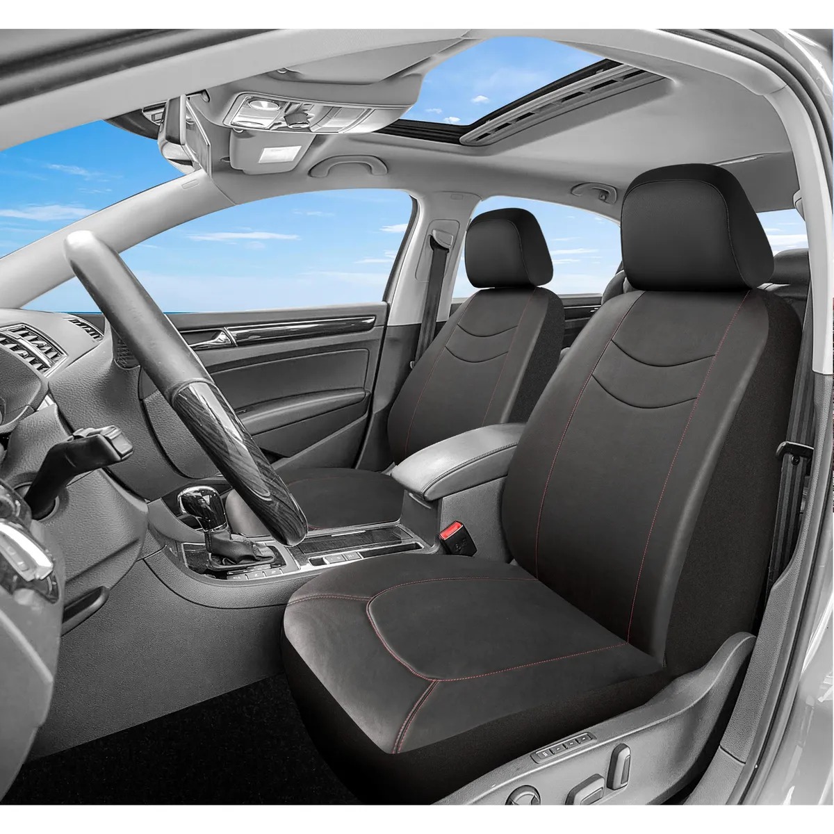 Cubre Asiento 9 Personas Rojo Pvc Autos AUTOSTYLE - Imagen 3