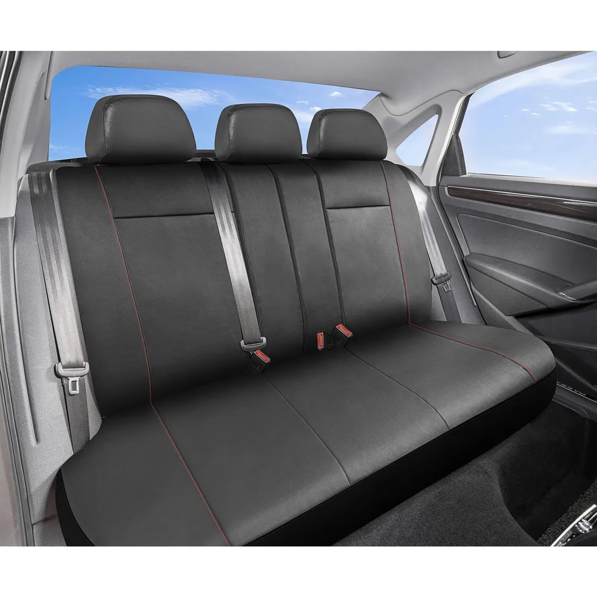 Cubre Asiento 9 Personas Rojo Pvc Autos AUTOSTYLE - Imagen 2