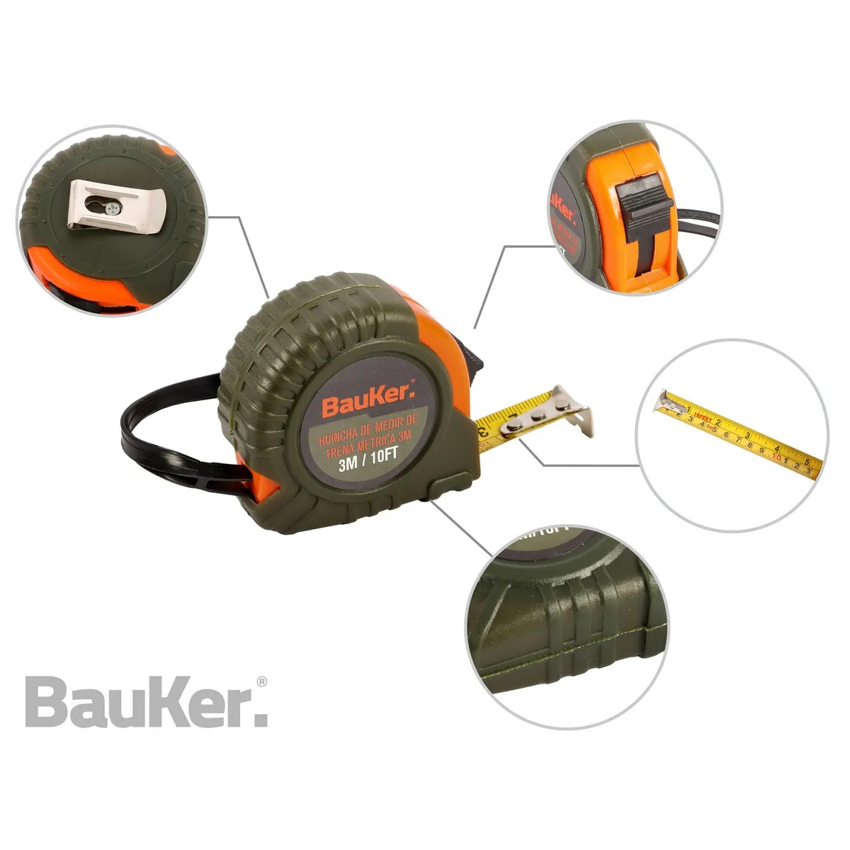 Set de herramientas manuales 50 piezas BAUKER - Imagen 6