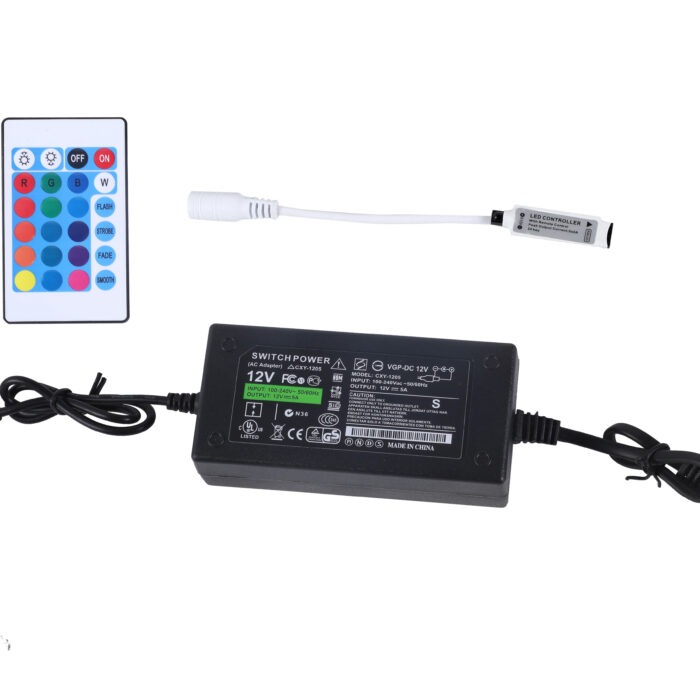 CINTA TIRA LED RGB CON CONTROL 5Mts 60LEDS - Imagen 3
