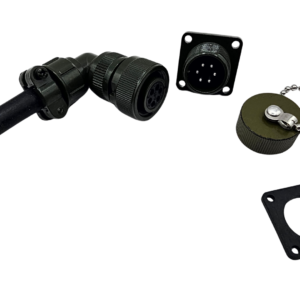 Conector Militar codo 90° Circular 6 pines