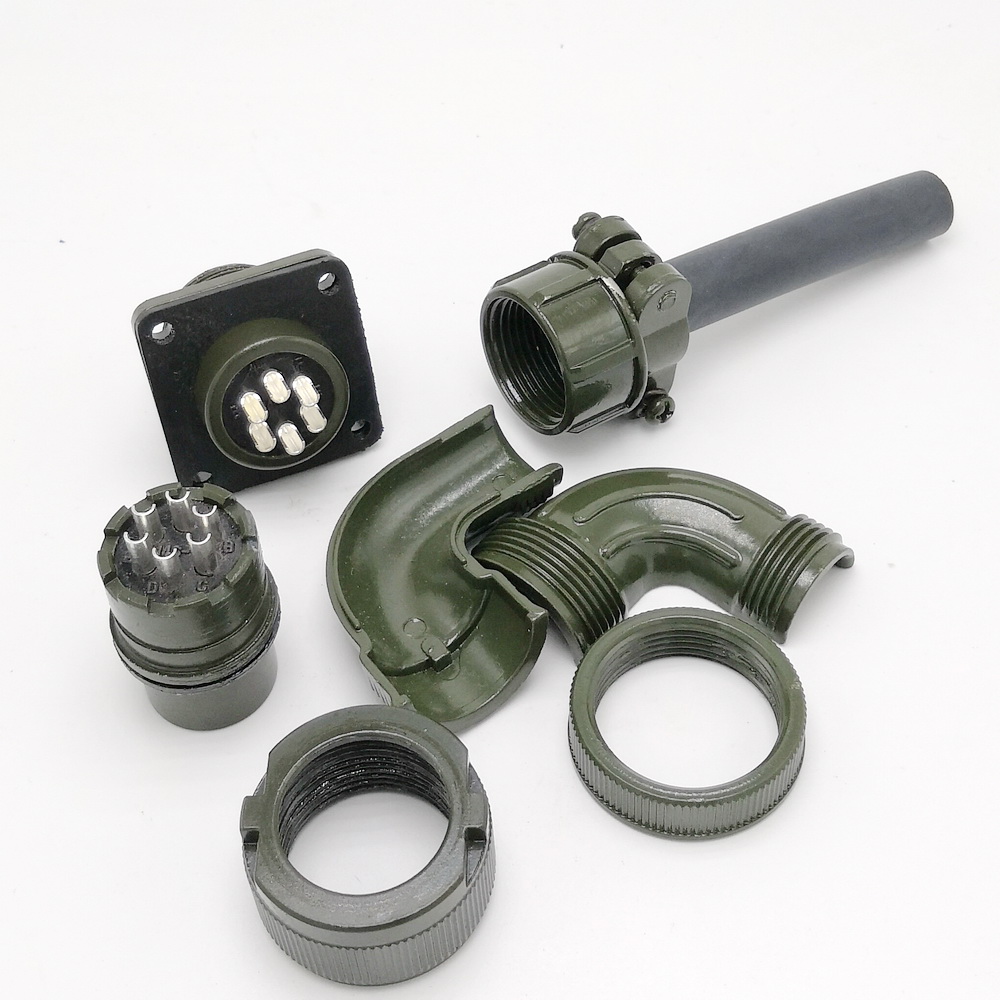 Conector Militar codo 90° Circular 6 pines - Imagen 6