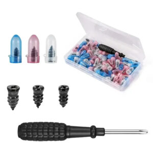 Kit 30 Piezas Herramienta de Reparación Pinchazos Neumático Auto Moto