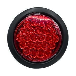 Farol Trasero LED Rojo Redondo 4 Pulgadas 12/24V Bivoltaje