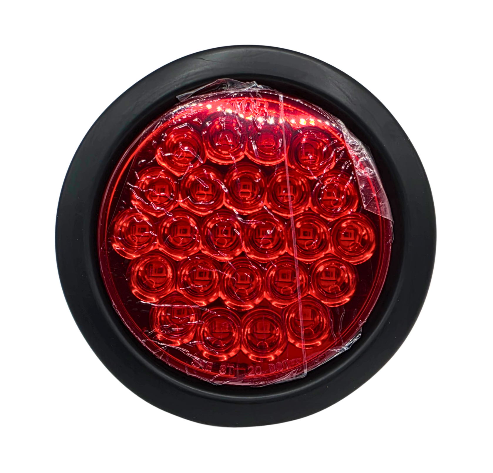 Farol Trasero LED Rojo Redondo 4 Pulgadas 12/24V Bivoltaje