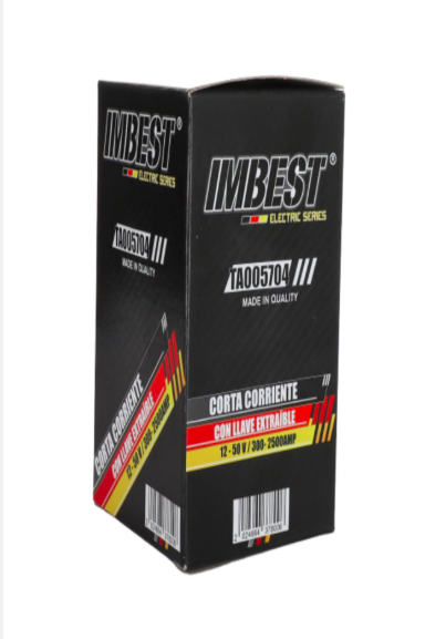 Corta Corriente de Alta Resistencia con Llave Extraíble 12V-50V 300A-25A - Imagen 2