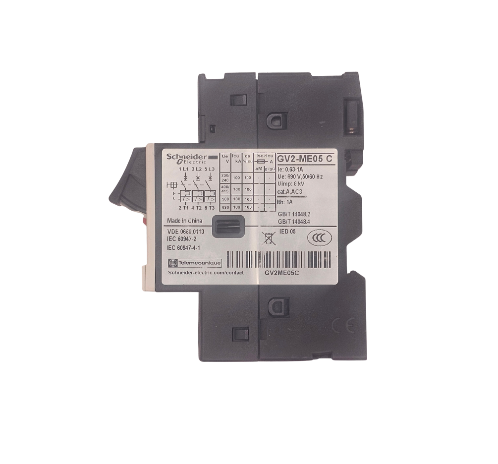 GV2ME05C Guardamotor Magnetico 3P - 0.63…1A 400/415Vac 100Ka Tesys Schneider Electric - Imagen 4