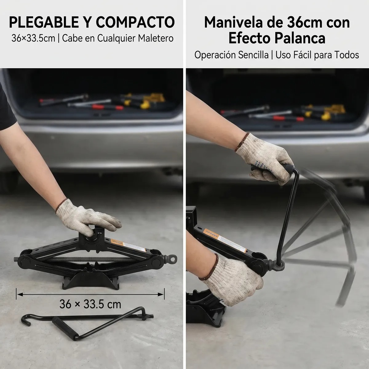 Gata Tijera 1.5 Toneladas Para Auto Y Camioneta - Imagen 4