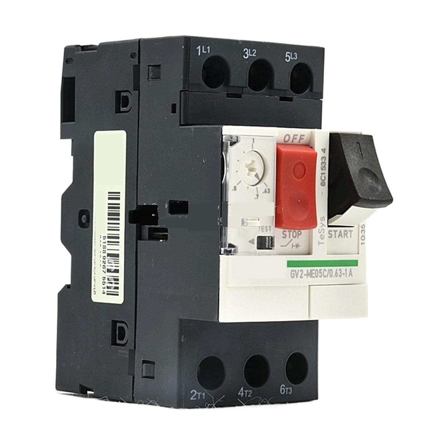 GV2ME05C Guardamotor Magnetico 3P - 0.63…1A 400/415Vac 100Ka Tesys Schneider Electric - Imagen 2