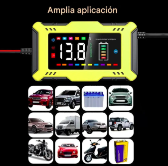 Cargador De Batería 6a 12v Cargador Inteligente Multifunción - Imagen 2