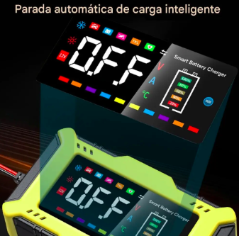 Cargador De Batería 6a 12v Cargador Inteligente Multifunción - Imagen 3