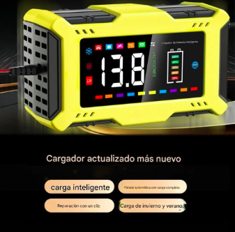 Cargador De Batería 6a 12v Cargador Inteligente Multifunción - Imagen 6